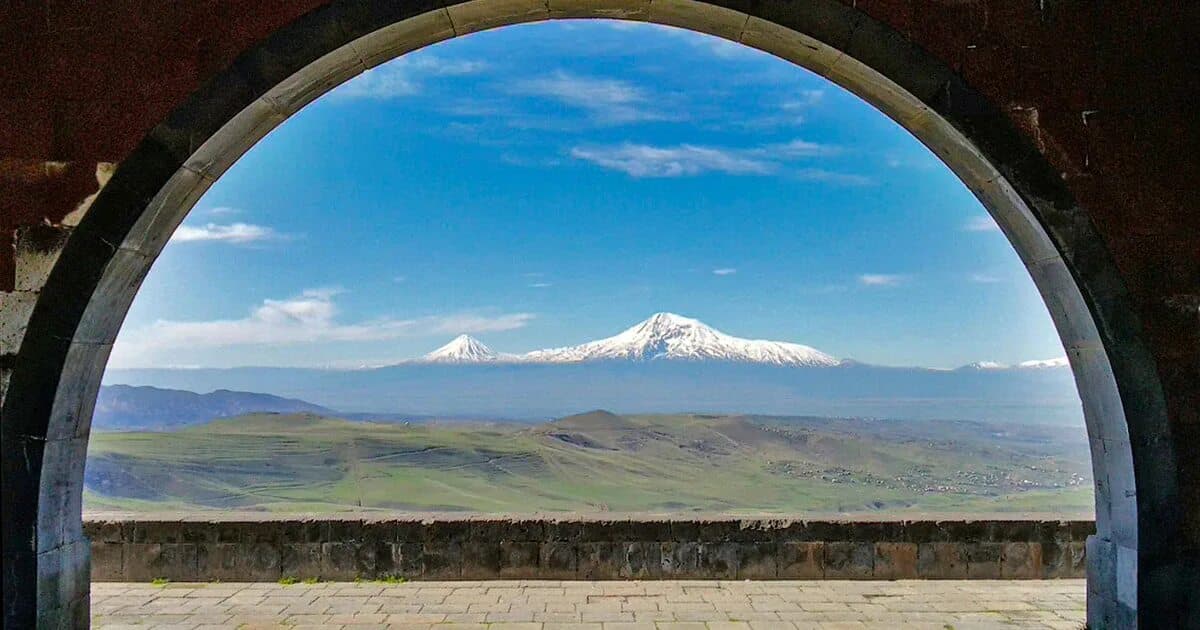 View of Charents' Arch