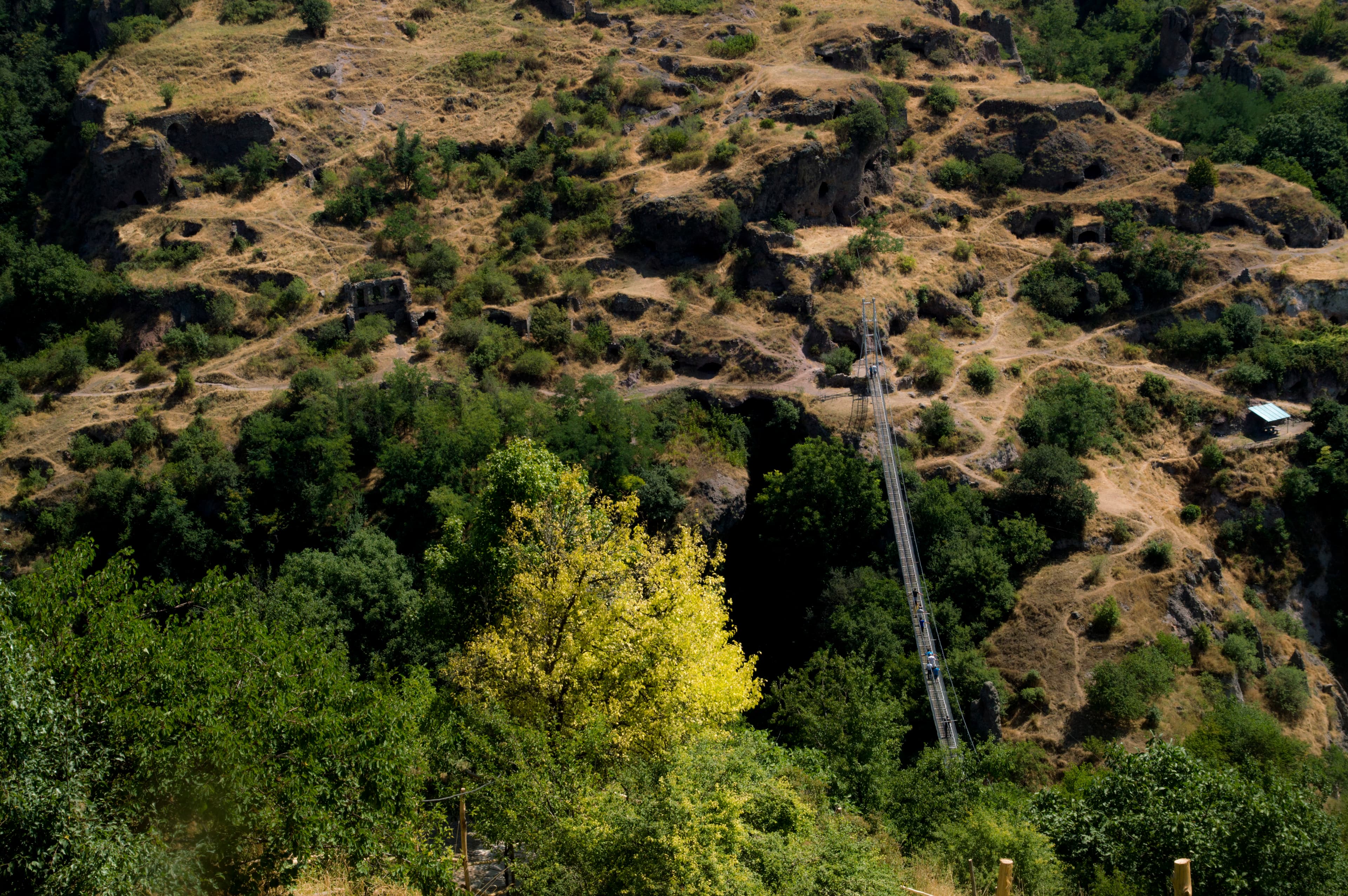 Khndzoresk Swinging Bridge in Armenia